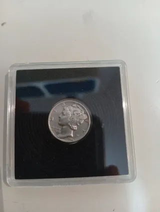 Moneda 1 Dime EEUU 1944 Plata