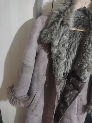 Abrigo piel oveja auténtica