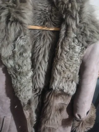 Abrigo piel oveja auténtica