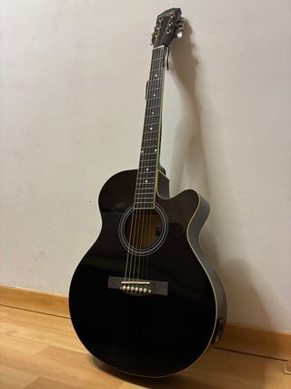 Guitarra MAX semi-eléctrica negra
