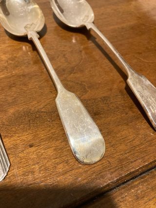 Set 6 posate vintage metallo argentato