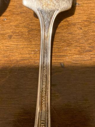 Set 6 posate vintage metallo argentato