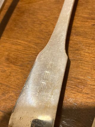 Set 6 posate vintage metallo argentato