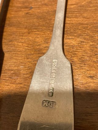 Set 6 posate vintage metallo argentato