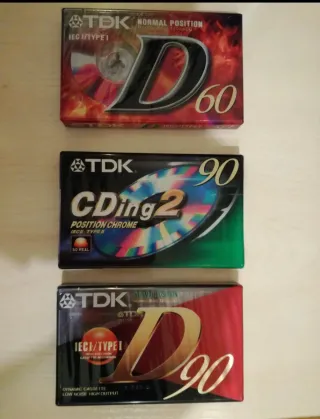 Lote 3 Cintas Cassette TDK(envíos y en mano)