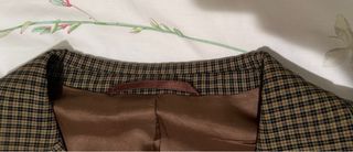 Americana hombre cuadros marrón