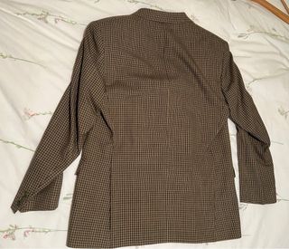 Americana hombre cuadros marrón