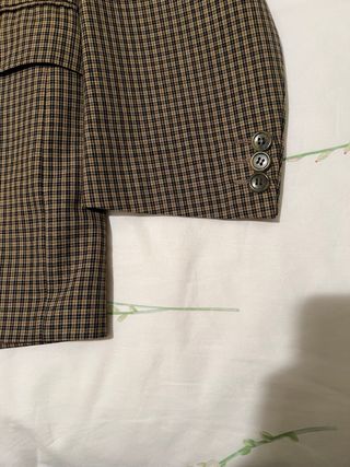 Americana hombre cuadros marrón