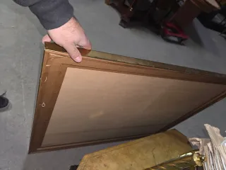 Cuadro antiguo inglés caza coloreado