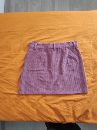 Minifalda Pana Rosa Shein Mujer