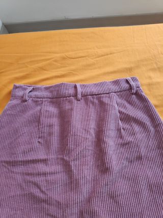 Minifalda Pana Rosa Shein Mujer