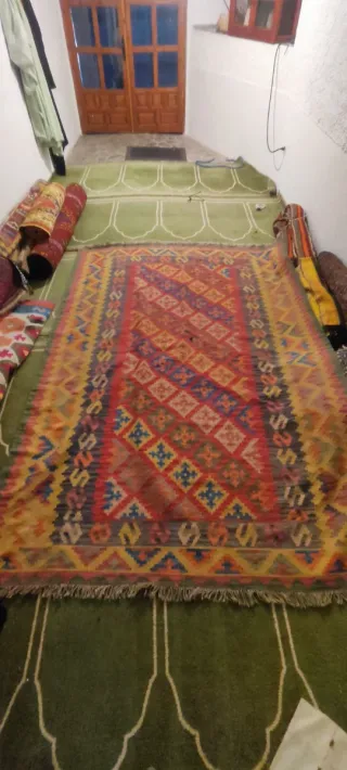 Alfombra Kilim de Lana Multicolor