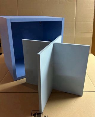 Mensola azzurra 40x40 cm cameretta