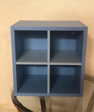 Mensola azzurra 40x40 cm cameretta