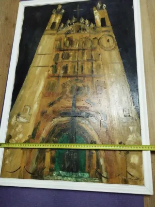 Cuadro Óleo Iglesia San Pablo Valladolid 1972