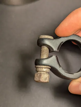 Morsetto reggisella bici nero