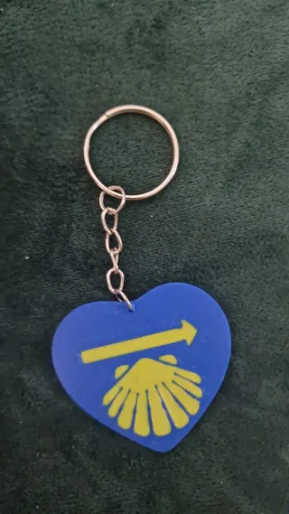 Llavero Corazón Camino de Santiago