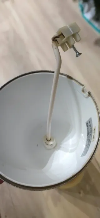 Lámpara Nórdica Cristal y Madera