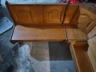 banco esquinero de madera