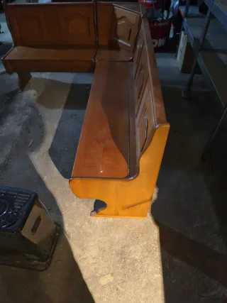 banco esquinero de madera