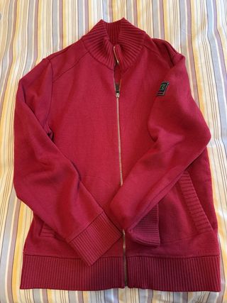 Chaqueta Lana Merino Roja