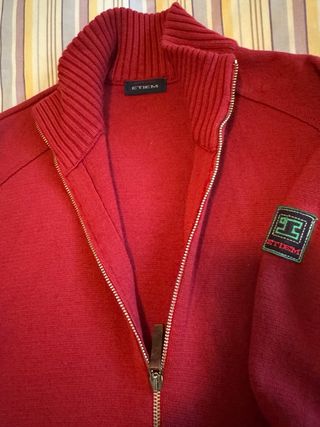 Chaqueta Lana Merino Roja