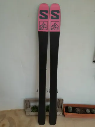 Esquís travesía Salomon botas y fijaciones