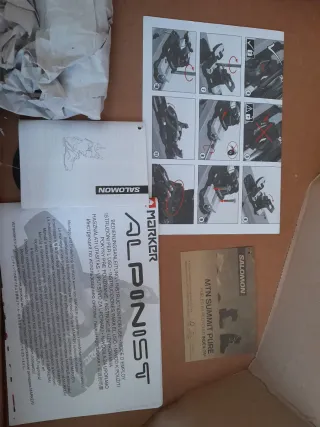 Esquís travesía Salomon botas y fijaciones