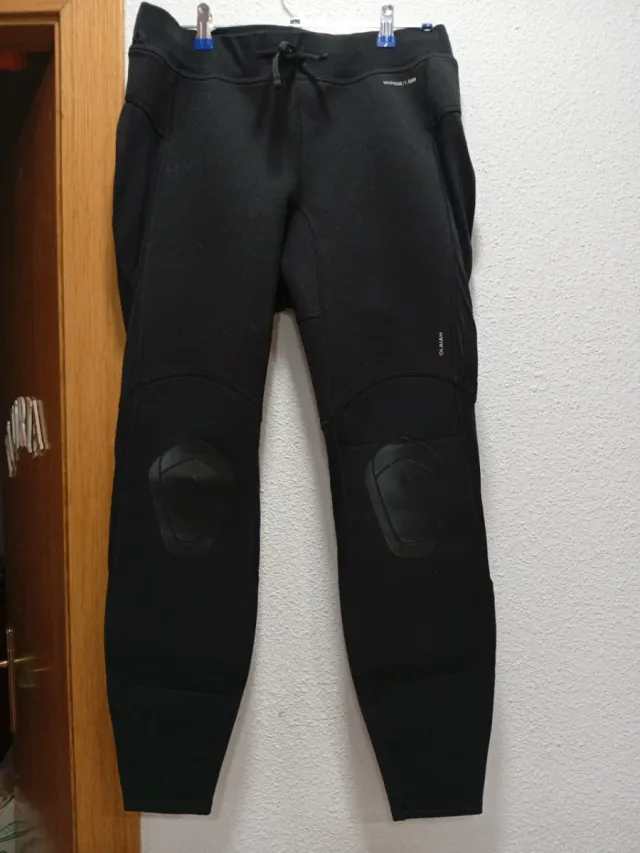 Leggings negros Olaian mujer con rodilleras