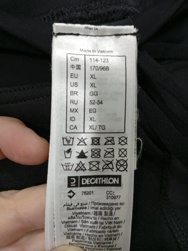 Leggings negros Olaian mujer con rodilleras