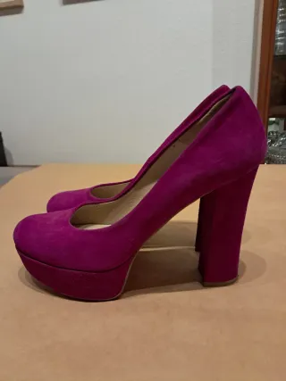 Zapatos tacón Gloria Ortiz fucsia