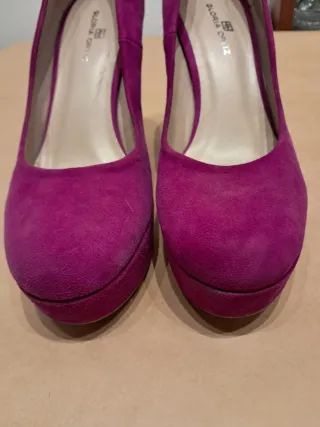 Zapatos tacón Gloria Ortiz fucsia