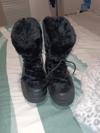 Botas de nieve negras talla 40