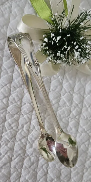 Pinza per  zollette di zucchero in silver plated