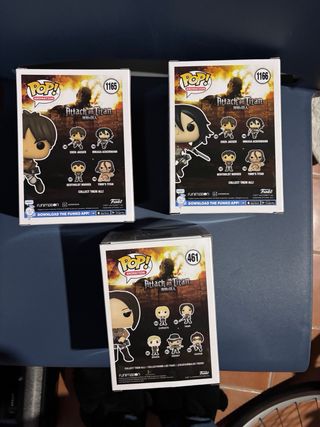 Funko Pop Attack on Titan 1165, 1166, 461