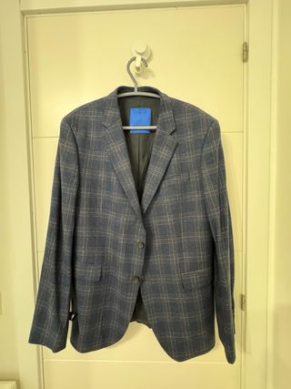 Americana JOOP! Hombre Cuadros Azul/Marrón