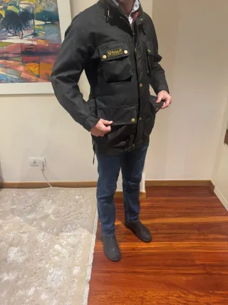 Cazadora Belstaff Negra Talla M