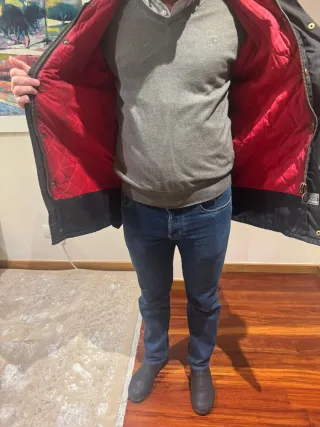 Cazadora Belstaff Negra Talla M