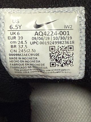 Zapatillas Nike Baloncesto T 39