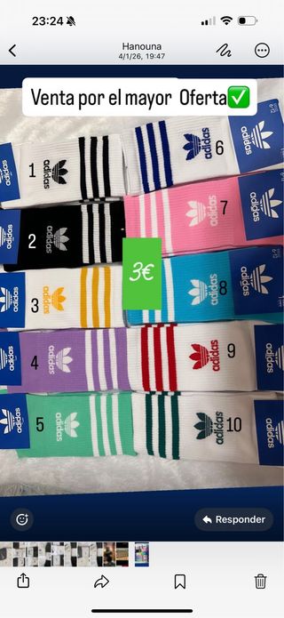 Calcetines Adidas por Mayor talla 37-41.