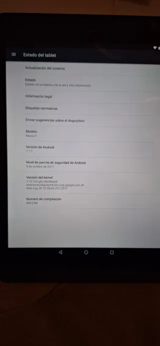 Tablet Nexus 9 Negra