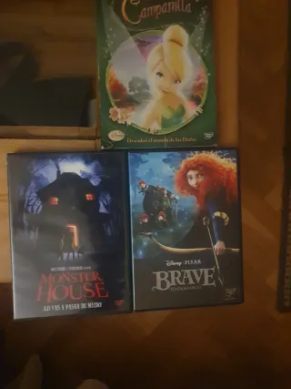 Pack 3 Películas DVD: Monster House, Brave, Campan