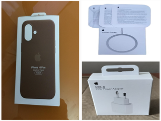 Funda Piel iPhone 16 Plus + MagSafe + Cargador