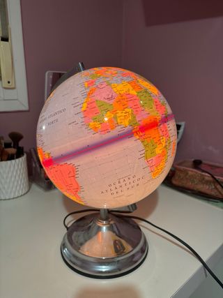 Globo Terráqueo Lámpara