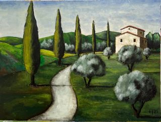 Dipinto Paesaggio Toscano 30x40, anno 2025