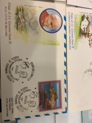 N6 Buste Papa Giovanni Paolo II francobolli