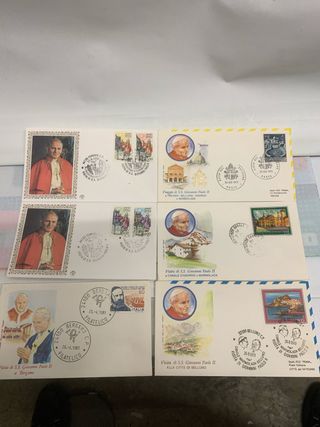 N6 Buste Papa Giovanni Paolo II francobolli