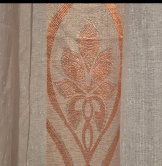 Tende Arancioni e Bianche per Porta Finestra