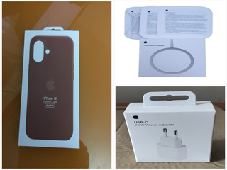 Funda Piel iPhone 16 + Magsafe + Cargador