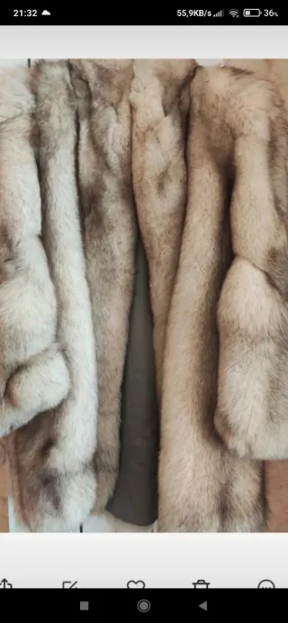 Pelliccia donna volpe argentata